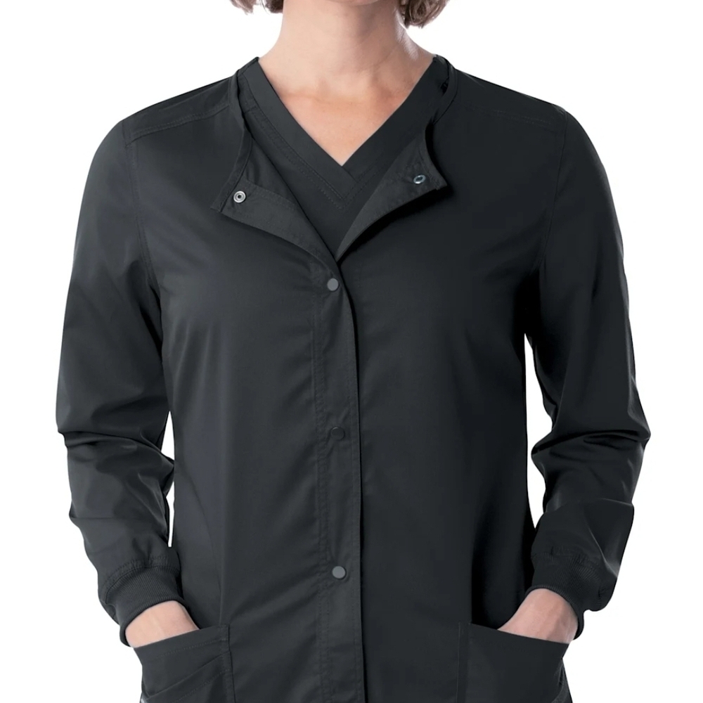Women's Black Scrub Jacket